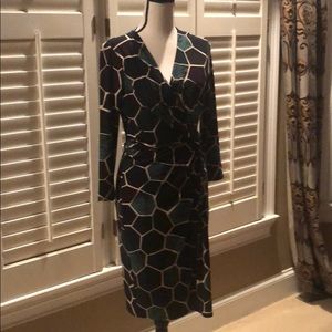 Professional faux wrap dress